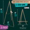 64" Wooden Easel Stand (12 Pack) - Adjustable A-Frame Tripod for Painting, Drawing, Photos & Signs - Lightweight Easels, Wood Easel Stand for Sign Wedding Display 40" Canvas Capacity